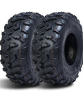 Go Kart Street Mini Bike Tires 145/70-6 4PR Tubeless Off Road ATV All Terrain Set Of 2 rugged tread close-up