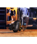Gear Case Flushing Kit for Mercury Outboards and MerCruiser on a wooden table in a workshop environment.