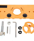 Respicefinem 35mm concealed hinge jig drill guide set in orange engineering plastic with drill bit and hex key