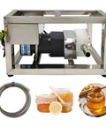 Heavy Duty Viscous Liquid Transfer Pump For Honey And Paste Stainless Steel Gear Pump 90W Electric Delivers Up To 8 Kg Per Minute About 5.7 L Handles 800 to 4000 cP Food Grade Easy Pour And Clean, stainless steel unit with hose