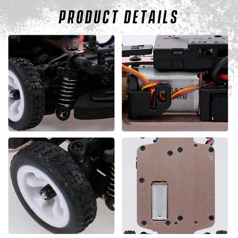 Product details of Drift Master 1 To 28 Scale RC Car With 4WD Drifting Action 30kmh Speed Electric RTR Metal Chassis Dual Batteries