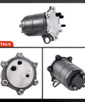 Three views of Honda ATV Fuel Pump Drop In Fit for Rancher 420 and Foreman 500 FourTrax from 2007 to 2014 TRX420 TRX500 TRX700XX Replacement 16700 HP5 602 Durable OEM Style High Performance Upgrade Beefed Up Reliability.