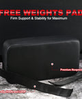 Back Pad For Bench Press And Chest Press Support Non Slip PVC Leather Foam Cushioned Pad with adjustable strap