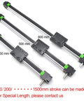 High Speed 500mm Belt Drive Linear Guide Rail Motion Slide Actuator Module For CNC Linear Position Kit With Preassembled NEMA 23 Motor Mount And Coupling For Quick Install And Stepper Motor Compatibility Plug And Play Ready, 45mm aluminum profile