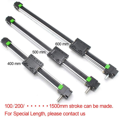 High Speed 500mm Belt Drive Linear Guide Rail Motion Slide Actuator Module For CNC Linear Position Kit With Preassembled NEMA 23 Motor Mount And Coupling For Quick Install And Stepper Motor Compatibility Plug And Play Ready, 45mm aluminum profile