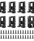 Eight Pack Adjustable Furniture Leveling Feet Set With 2.2 Inch L Shaped Levelers Built To Last Pro Grade Heavy Duty Metal Mounting Brackets