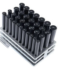 Transfer Punch Set 33-Piece 4 7/8 Inch Long 1/2 To 1 Inch Increments In 64ths Heat-Treated Steel HRC 61-63 for marking precision