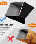 Comparison of 20 Inches Metal Coffee Table Legs Set Of 2 With Pre Drill Holes Industrial Black against rusted alternative