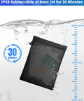 IPX8 Waterproof Document Bag Submersible One Meter For Business Travelers And Boating Keep Your Legal Docs Passports And Valuables Bone Dry