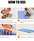 Step-by-step guide for using Three Station Edge Roller Bender With Locking Pliers For Roofing And Sheet Metal Pro Grade Side Bending Tool.