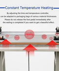 Heavy Duty Heat Sealing Machine For Plastic Bags With Adjustable Worktable Pedestal Stand showing constant temperature heating feature.