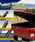 27 Inch 45lb Gas Strut For Fiberglass Tonneau Cover And Pickup Truck Bed Topper Undercover Replacement Part with antiwear ball ends