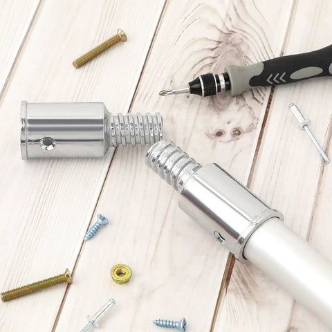 Three Quarters Inch Threaded Tip Replacement Kit For Wood Or Metal Poles With Two Sets Of Tips And Eight Small Screws