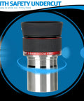 3Mm To 8Mm Zoom Eyepiece For 1.25 Inch Telescopes, Parfocal Design, silver and black eyepiece with safety undercut feature