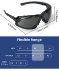 All Day Comfort Anti Fog Safety Goggles With Foam Seal And Adjustable Strap UV Protection Scratch Resistant ANSI Z87.1