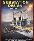 Book: Practical Electrical Power Substation Design by Example (Amazon); depicts a 115/13.8 kV ring-bus substation.