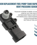Built Tough Fuel Tank Pressure Sensor Plug And Play Evap Vapor Gauge Compatible With Chevy Buick Cadillac Gm Delphi Third Gen Engine Management, close-up view of black sensor.