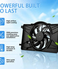 Slick Engine Cooling Fan Assembly For Ford Focus 2012 2018 Two Point Zero Liter Inline Four, high airflow design.