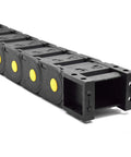 Beefed Up Closed Type Drag Chain Cable Carrier With End Connectors 25x38mm Inner Size 40x55mm Outer Size R75 Bend Radius 1 Meter
