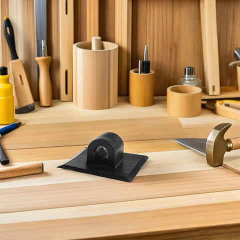 Four Piece Durable Kayak Motor Mount Bracket Clips Built To Last Lightweight Engine Holder on wooden workbench