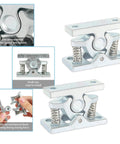 2 Pcs RV Door Catch And Trailer Door Latch Spring Loaded Easy Lock Stop Double Roller Zinc Alloy Durable Door Hardware