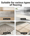 8 Piece Triangle Rug Grippers Black Non Slip Rug Corner Holders That Keep Rugs From Sliding On Hardwood Floors With Double Sided Adhesive Carpet Tape For Area Rugs Anti Slip Grips For Mats Rugs And Carpets on wood, marble, ceramic tile, and concrete floors.