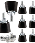 Kick It Up With Dead Simple M6 Thread Furniture Leveling Feet Screw In Adjustable Glides 8 pack with nuts and rubber pads