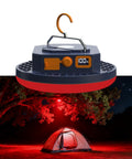 Insect Proof Red Light Camping Lamp With 10000mAh Battery For Stargazing And Night Fishing illuminated tent scene
