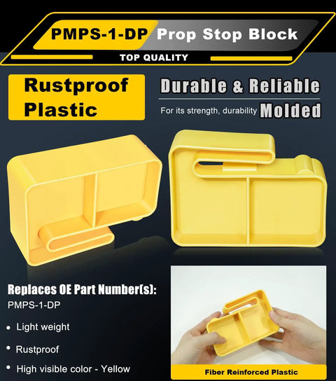 Universal Propeller Stop Block For Boats And Outboards High Visibility Yellow Prop Stop For All Stern Drives And Outboard Engines Compatible With Mercury Mercruiser Yamaha Evinrude Johnson Volvo Cobra And More Heavy Duty Marine Prop Stop