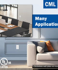 20 Pack Decorator Wall Outlet 15 Amp 125 Volt Standard Electrical Receptacle in a modern home office setting