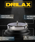 5 Inch Diamond Hole Saw Drill Bit For Porcelain Tile Granite Glass And Ceramic Heavy Duty Steel Core Cutter For Recessed Lighting Shower Valves Toilet Flanges With Beast Mode Hole Cutting, with enhanced performance, increased height, and perfect clean cut features.