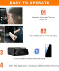 Steps to operate Bluetooth OBD2 Scanner For Car Wireless OBDII Diagnostic Tool Engine Code Reader And Slick Fault Diagnosis Tester