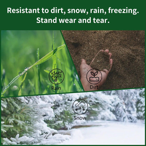 Weather resistance showcasing rain, dirt, snow for 250 Ft White SPT-1 Lamp Cord 18 AWG 18/2 Electrical Wire UL Listed