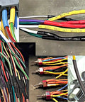 Colorful wires using Heat Shrink Tubing Kit With 800 Pieces Two To One Ratio For Electrical Insulation And Wire Sleeve Wraps.