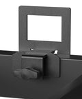 Close-up of a black metal non slip mattress slide stopper from Set Of Six Non Slip Mattress Slide Stoppers To Keep Ya Bed Locked Down With Zero Fuss Tool Free Install.