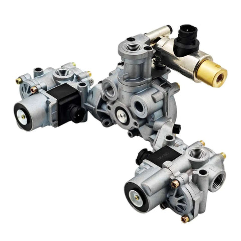 Heavy Duty Rear ABS Modulator Valve And Electronic Control Unit Assembly For 4S 4M And 6S 6M Tractor, 12V ATC, Five Point Five PSI Crack Pressure