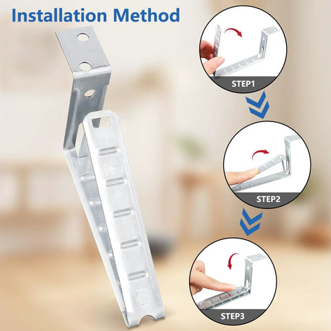 Installation method for Heavy Duty Wall Mount Cable Support Clamps 100 Pack Galvanized Steel Electrical Brackets.