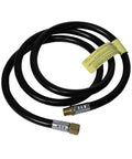 5 Foot Propane Hose Extension With High Pressure 1/4 Inch Female Pipe Thread To 1/4 Inch Male Pipe Thread Brass Fittings coiled