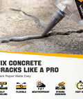 Application of Your Go To Self Leveling Cement And Concrete Crack Filler For Driveways Patios And Walkways With Oil Based Waterproof Quick Dry Repair Sealant For Garage Floors Foundations Basements And More In Gray