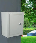 Weatherproof Outdoor Electrical Junction Box With Beefy Rugged Iron Enclosure And Mounting Plate Dustproof Waterproof Exterior Panel