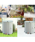 250L Portable Rainwater Collection Barrel With Stand And Tap For Garden in use for gardening and car washing