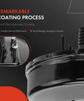 Heavy Duty Vacuum Brake Booster Replacement For Toyota Tundra 2000 To 2006 showing black electrophoretic coating and mounting bolts.