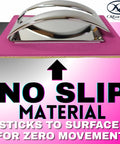 No-slip base of the Pink Zipper Pull Installer Tool for Easy Zipper Pull Replacement in Sewing and Quilting Projects Durable Build