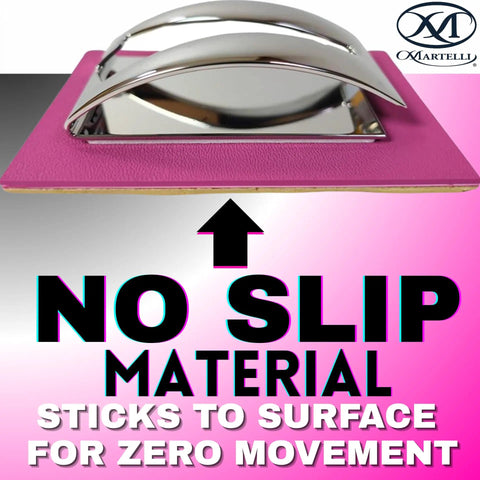 No-slip base of the Pink Zipper Pull Installer Tool for Easy Zipper Pull Replacement in Sewing and Quilting Projects Durable Build