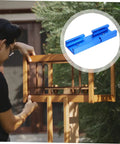 Straight Up Solid Aluminum Miter Track Fixture Connector Heavy Duty Cross Adapter For Standard Saw Rails No Sweat Woodworking Accessory shown on a wooden project.