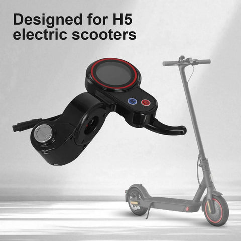 Crystal Clear LCD Display Panel For H5 Electric Kick Scooter Plug And Play Kickscooter Screen With 6 Pin Speed Controller Throttle Lock Easy Install Snug Fit For Safer Rides