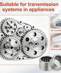 8Pcs 18x24x16 mm Needle Roller Bearings Full Complement Drawn Cup Open End Steel suitable for appliance gearboxes
