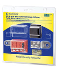 ST Blade Fuse Block Battery Terminal Mount 4 Way Kit Built To Handle Beefy Power in retail packaging