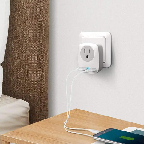 Must Have US To Europe Travel Plug Adapter With USB Wall Charger For iPhone iPad Laptop Type L Italy Chile Compatibility in use