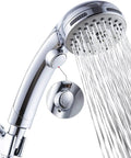 High Pressure Handheld Shower Head With 6 Settings Including Rain Massage Spa Spray Mode And Pause Mode On Off Switch 60 Inch Hose